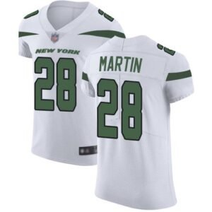 Nike Jets #28 Curtis Martin White Stitched NFL Vapor Untouchable Elite Jersey