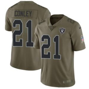 Nike Las Vegas Raiders #21 Gareon Conley Olive Stitched NFL Limited 2017 Salute To Service Jersey