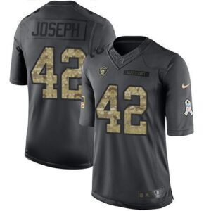 Nike Las Vegas Raiders #42 Karl Joseph Black Stitched NFL Limited 2016 Salute To Service Jersey