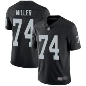 Nike Las Vegas Raiders #74 Kolton Miller Black Team Color Stitched NFL Vapor Untouchable Limited Jersey