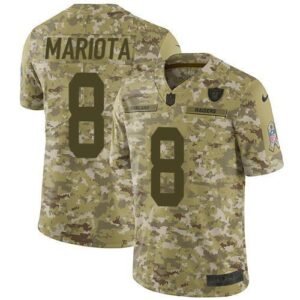 Nike Las Vegas Raiders #8 Marcus Mariota Camo Stitched NFL Limited 2018 Salute To Service Jersey