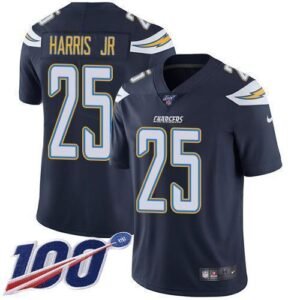 Nike Los Angeles Chargers #25 Chris Harris Jr Navy Blue Team Color Stitched NFL 100th Season Vapor Untouchable Limited Jersey
