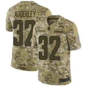 Nike Los Angeles Chargers #32 Nasir Adderley Camo Stitched NFL Limited 2018 Salute To Service Jersey