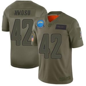 Nike Los Angeles Chargers #42 Uchenna Nwosu Camo Stitched NFL Limited 2019 Salute To Service Jersey