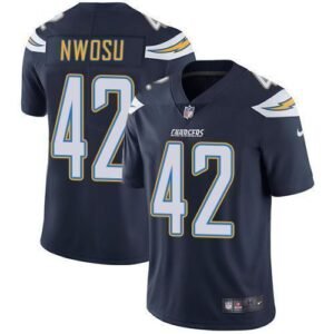 Nike Los Angeles Chargers #42 Uchenna Nwosu Navy Blue Team Color Stitched NFL Vapor Untouchable Limited Jersey