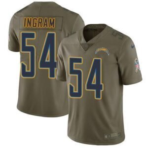 Nike Los Angeles Chargers #54 Melvin Ingram Olive Stitched NFL Limited 2017 Salute to Service Jersey