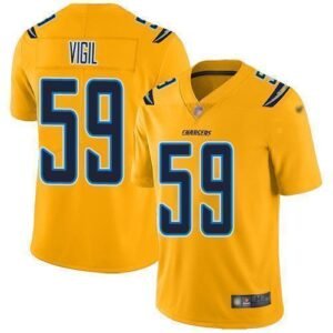 Nike Los Angeles Chargers #59 Nick Vigil Gold Stitched NFL Limited Inverted Legend Jersey