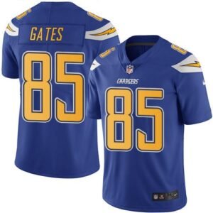 Nike Los Angeles Chargers #85 Antonio Gates Electric Blue Stitched NFL Limited Rush Jersey