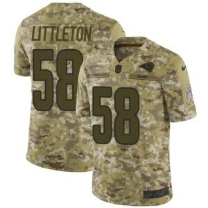 Nike Los Angeles Rams #58 Cory Littleton Camo Stitched NFL Limited 2018 Salute To Service Jersey