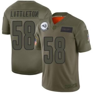 Nike Los Angeles Rams #58 Cory Littleton Camo Stitched NFL Limited 2019 Salute To Service Jersey