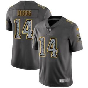 Nike Minnesota Vikings #14 Stefon Diggs Gray Static Stitched NFL Vapor Untouchable Limited Jersey