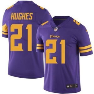Nike Minnesota Vikings #21 Mike Hughes Purple Stitched NFL Limited Rush Jersey