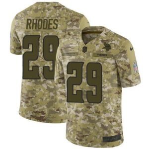 Nike Minnesota Vikings #29 Xavier Rhodes Camo Stitched NFL Limited 2018 Salute To Service Jersey