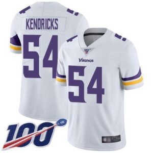 Nike Minnesota Vikings #54 Eric Kendricks White Stitched NFL 100th Season Vapor Limited Jersey