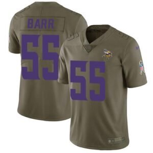 Nike Minnesota Vikings #55 Anthony Barr Olive Stitched NFL Limited 2017 Salute to Service Jersey