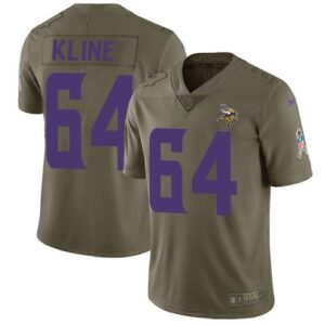 Nike Minnesota Vikings #64 Josh Kline Olive Stitched NFL Limited 2017 Salute to Service Jersey