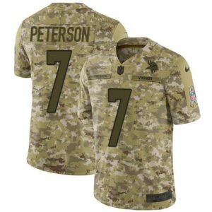 Nike Minnesota Vikings #7 Patrick Peterson Camo Stitched NFL Limited 2018 Salute To Service Jersey