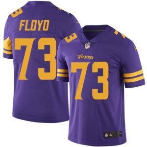Nike Minnesota Vikings #73 Sharrif Floyd Purple Stitched NFL Limited Rush Jersey
