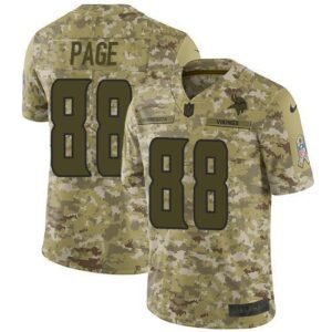 Nike Minnesota Vikings #88 Alan Page Camo Stitched NFL Limited 2018 Salute To Service Jersey