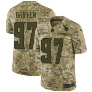 Nike Minnesota Vikings #97 Everson Griffen Camo Stitched NFL Limited 2018 Salute To Service Jersey