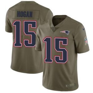 Nike New England Patriots #15 Chris Hogan Olive Stitched NFL Limited 2017 Salute To Service Jersey