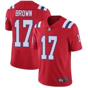 Nike New England Patriots #17 Antonio Brown Red Alternate Stitched NFL Vapor Untouchable Limited Jersey