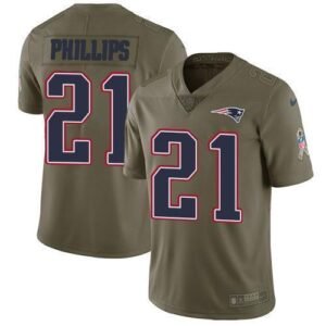 Nike New England Patriots #21 Adrian Phillips Olive Stitched NFL Limited 2017 Salute To Service Jersey
