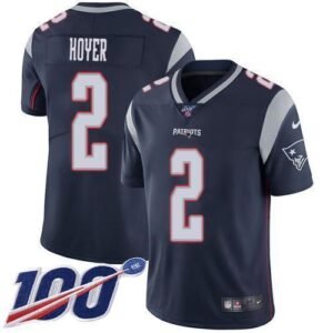 Nike New England Patriots #2 Brian Hoyer Navy Blue Team Color Stitched NFL 100th Season Vapor Untouchable Limited Jersey