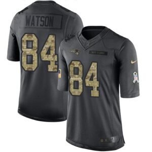 Nike New England Patriots #84 Benjamin Watson Black Stitched NFL Limited 2016 Salute To Service Jersey
