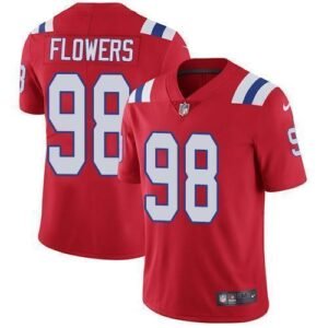 Nike New England Patriots #98 Trey Flowers Red Alternate Stitched NFL Vapor Untouchable Limited Jersey