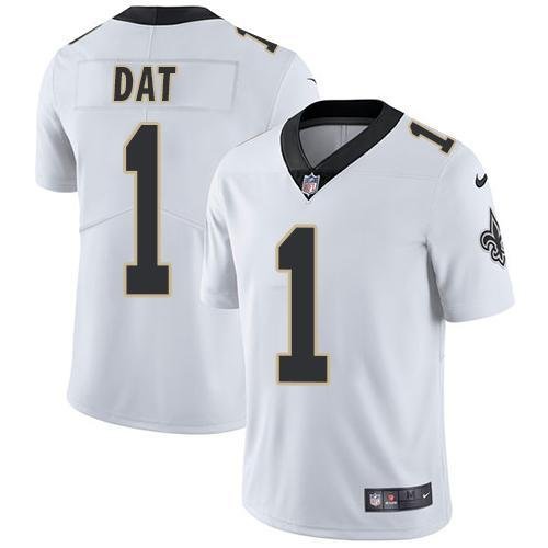 Nike New Orleans Saints #1 Who Dat White Stitched NFL Vapor Untouchable Limited Jersey