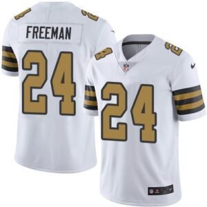 Nike New Orleans Saints #24 Devonta Freeman White Stitched NFL Limited Rush Jersey
