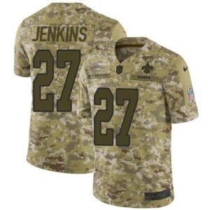 Nike New Orleans Saints #27 Malcolm Jenkins Camo Stitched NFL Limited 2018 Salute To Service Jersey