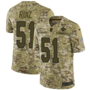 Nike New Orleans Saints #51 Cesar Ruiz Camo Stitched NFL Limited 2018 Salute To Service Jersey