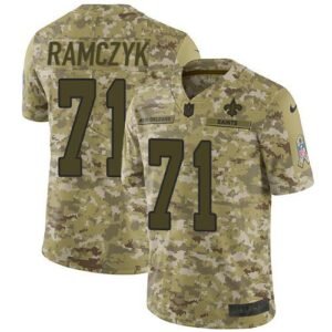 Nike New Orleans Saints #71 Ryan Ramczyk Camo Stitched NFL Limited 2018 Salute To Service Jersey