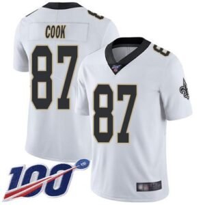 Nike New Orleans Saints #87 Jared Cook White Stitched NFL 100th Season Vapor Limited Jersey