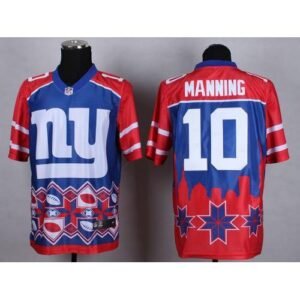 Nike New York Giants #10 Eli Manning Blue Men’s Stitched NFL Elite Noble Fashion Jersey Men’s