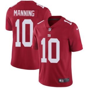 Nike New York Giants #10 Eli Manning Red Alternate Men’s Stitched NFL Vapor Untouchable Limited Jersey Men’s