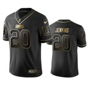 Nike New York Giants #20 Janoris Jenkins Black Golden Limited Edition Stitched NFL Jersey Men’s