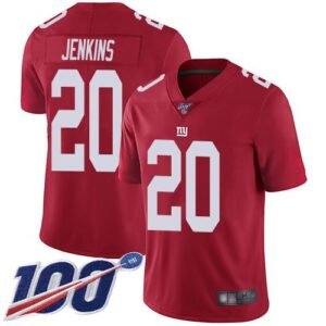Nike New York Giants #20 Janoris Jenkins Red Men’s Stitched NFL Limited Inverted Legend 100th Season Jersey Men’s
