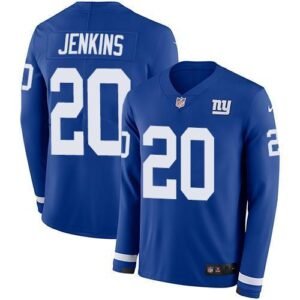 Nike New York Giants #20 Janoris Jenkins Royal Blue Team Color Men’s Stitched NFL Limited Therma Long Sleeve Jersey Men’s