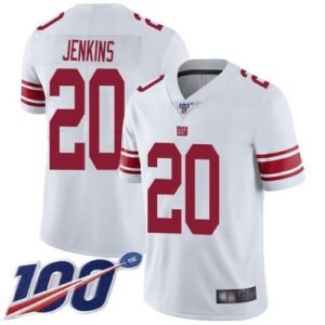Nike New York Giants #20 Janoris Jenkins White Men’s Stitched NFL 100th Season Vapor Limited Jersey Men’s