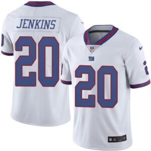 Nike New York Giants #20 Janoris Jenkins White Men’s Stitched NFL Limited Rush Jersey Men’s