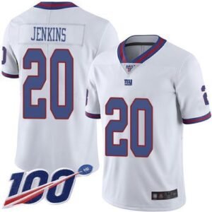 Nike New York Giants #20 Janoris Jenkins White Men’s Stitched NFL Limited Rush 100th Season Jersey Men’s