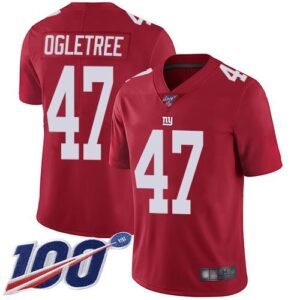 Nike New York Giants #47 Alec Ogletree Red Alternate Men’s Stitched NFL 100th Season Vapor Limited Jersey Men’s