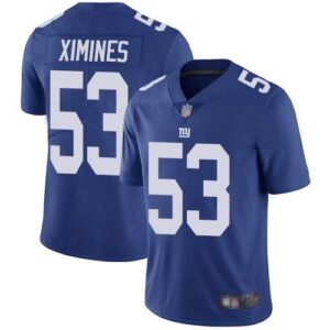 Nike New York Giants #53 Oshane Ximines Royal Blue Team Color Men’s Stitched NFL Vapor Untouchable Limited Jersey Men’s