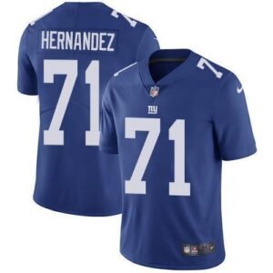 Nike New York Giants #71 Will Hernandez Royal Blue Team Color Men’s Stitched NFL Vapor Untouchable Limited Jersey Men’s