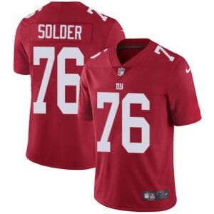 Nike New York Giants #76 Nate Solder Red Alternate Men’s Stitched NFL Vapor Untouchable Limited Jersey Men’s