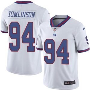 Nike New York Giants #94 Dalvin Tomlinson White Men’s Stitched NFL Limited Rush Jersey Men’s