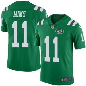 Nike New York Jets #11 Denzel Mim Green Stitched NFL Limited Rush Jersey